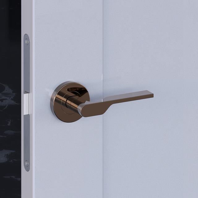 Elegance – Yuvarlak Rozet – Bronz – Açık Kapı